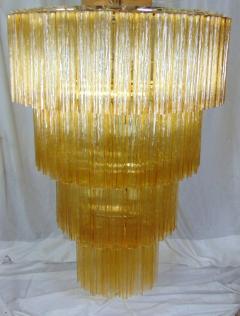  JL Light Style Huge dark amber Murano glass tronchi chandelier - 4294286