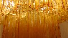  JL Light Style Huge dark amber Murano glass tronchi chandelier - 4294289