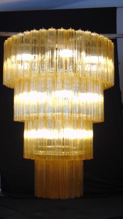  JL Light Style Huge dark amber Murano glass tronchi chandelier - 4294290