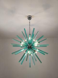  JL Light Style Large teal Murano glass Sputnik triedri chandelier - 4293772