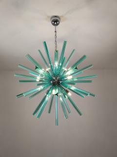  JL Light Style Large teal Murano glass Sputnik triedri chandelier - 4293773