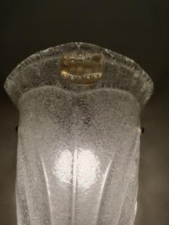  JL Light Style Long cup with curl clear and gold Murano glass wall sconce - 4299832