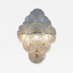  JL Light Style Murano glass Floreale clear wall sconce - 4325659