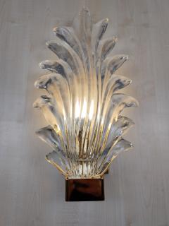  JL Light Style Murano glass Palm leaf wall sconce - 4299765