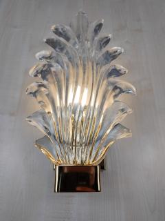  JL Light Style Murano glass Palm leaf wall sconce - 4299766