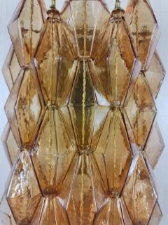  JL Light Style Murano glass Poliedri wall sconces long version in amber - 4297806