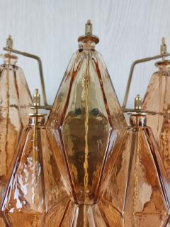  JL Light Style Murano glass Poliedri wall sconces long version in amber - 4297807