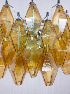  JL Light Style Murano glass Poliedri wall sconces wide version in amber - 4367216