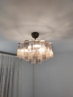  JL Light Style Murano glass Tronchi ceiling chandelier in clear and smokey - 4300859