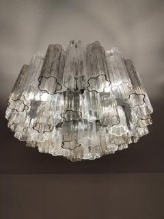  JL Light Style Murano glass Tronchi ceiling chandelier in clear and smokey - 4300865