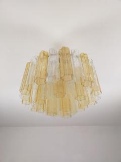  JL Light Style Murano glass Tronchi chandelier in amber and clear color - 4531979