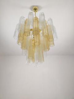  JL Light Style Murano glass Tronchi chandelier in amber and clear color - 4532191