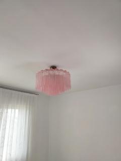  JL Light Style Murano glass Tronchi chandelier in pink color - 4531499