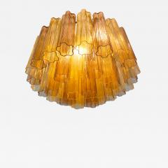 JL Light Style Murano glass Tronchi chandelier in smokey brown and amber color - 4627428