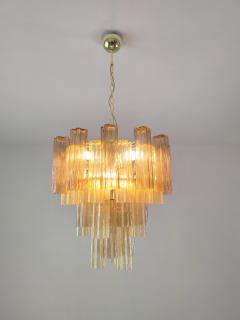 JL Light Style Murano glass Tronchi chandelier in smokey brown and amber color - 4532141