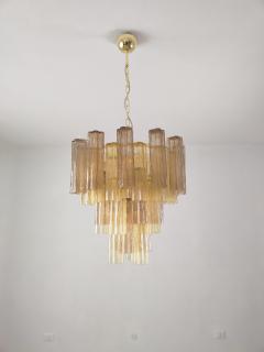  JL Light Style Murano glass Tronchi chandelier in smokey brown and amber color - 4532142