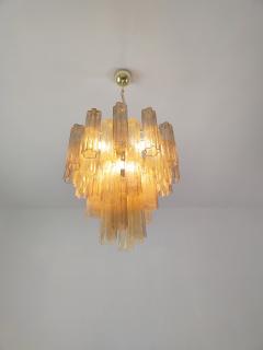  JL Light Style Murano glass Tronchi chandelier in smokey brown and amber color - 4532143