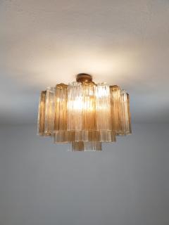  JL Light Style Murano glass Tronchi chandelier in smokey brown and clear color - 4531512