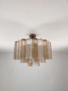  JL Light Style Murano glass Tronchi chandelier in smokey brown and clear color - 4531516