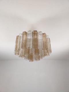  JL Light Style Murano glass Tronchi chandelier in smokey brown and clear color - 4531517