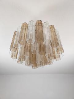  JL Light Style Murano glass Tronchi chandelier in smokey brown and clear color - 4531519