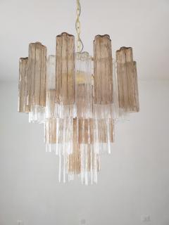  JL Light Style Murano glass Tronchi chandelier in smokey brown and clear color - 4532107