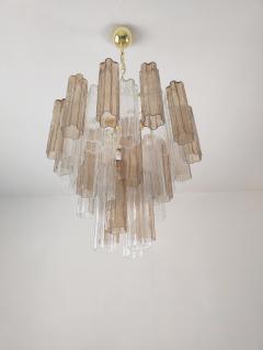  JL Light Style Murano glass Tronchi chandelier in smokey brown and clear color - 4532108