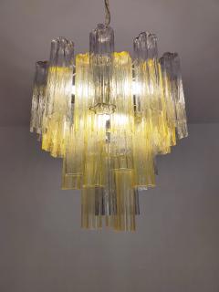  JL Light Style Murano glass Tronchi chandelier in smokey gray and amber color - 4531987