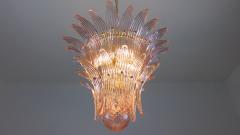  JL Light Style Murano glass chandelier Palmette leaves pink - 4294096