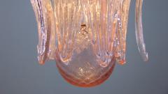  JL Light Style Murano glass chandelier Palmette leaves pink - 4294099