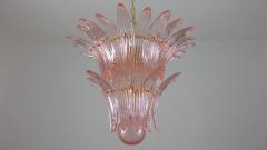  JL Light Style Murano glass chandelier Palmette leaves pink - 4294100