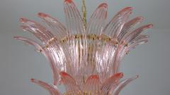  JL Light Style Murano glass chandelier Palmette leaves pink - 4294101