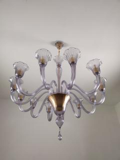  JL Light Style Murano glass chandelier Prestige in amethyst color - 4297634