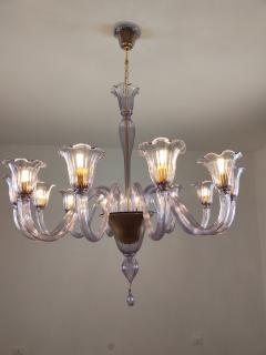  JL Light Style Murano glass chandelier Prestige in amethyst color - 4297635