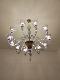  JL Light Style Murano glass chandelier Prestige in amethyst color - 4297636