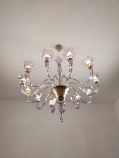  JL Light Style Murano glass chandelier Prestige in amethyst color - 4297637