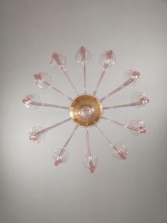  JL Light Style Murano glass chandelier Prestige in pink color - 4297621