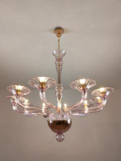  JL Light Style Murano glass chandelier Stile in amethyst color - 4296499