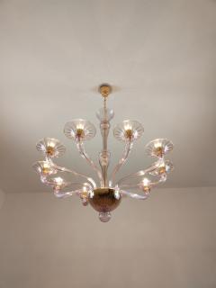  JL Light Style Murano glass chandelier Stile in amethyst color - 4296500