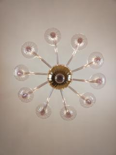  JL Light Style Murano glass chandelier Stile in amethyst color - 4296505