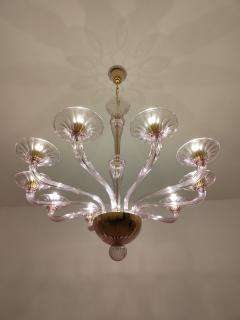  JL Light Style Murano glass chandelier Stile in amethyst color - 4296506