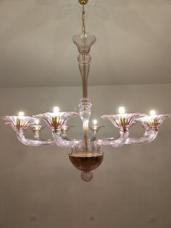  JL Light Style Murano glass chandelier Stile in amethyst color - 4296507