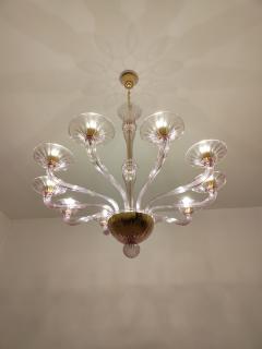  JL Light Style Murano glass chandelier Stile in amethyst color - 4296509