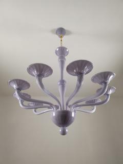  JL Light Style Murano glass chandelier Stile in opaque lavender color - 4296534