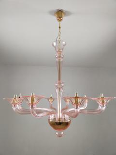  JL Light Style Murano glass chandelier Stile in pink color - 4296568