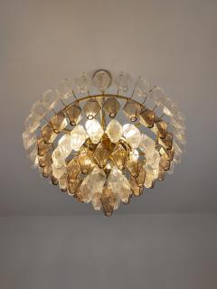  JL Light Style Murano glass chandelier clear and smokey poliedri - 4293929