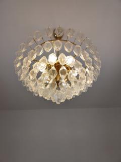  JL Light Style Murano glass chandelier clear tiers poliedri - 4293959
