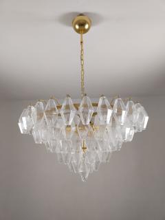  JL Light Style Murano glass chandelier clear tiers poliedri - 4293962