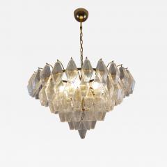  JL Light Style Murano glass chandelier clear tiers poliedri - 4392315