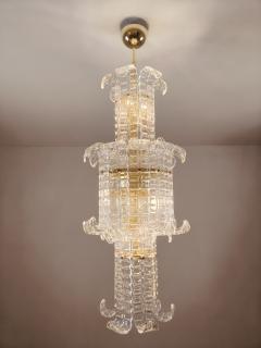  JL Light Style Murano glass chandelier with large Felci clear glasses - 4295405